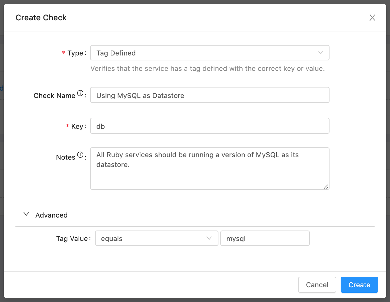 Datastore Check