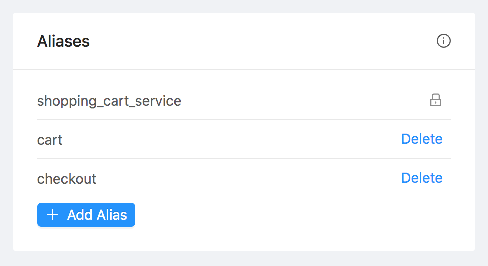 Service Aliases
