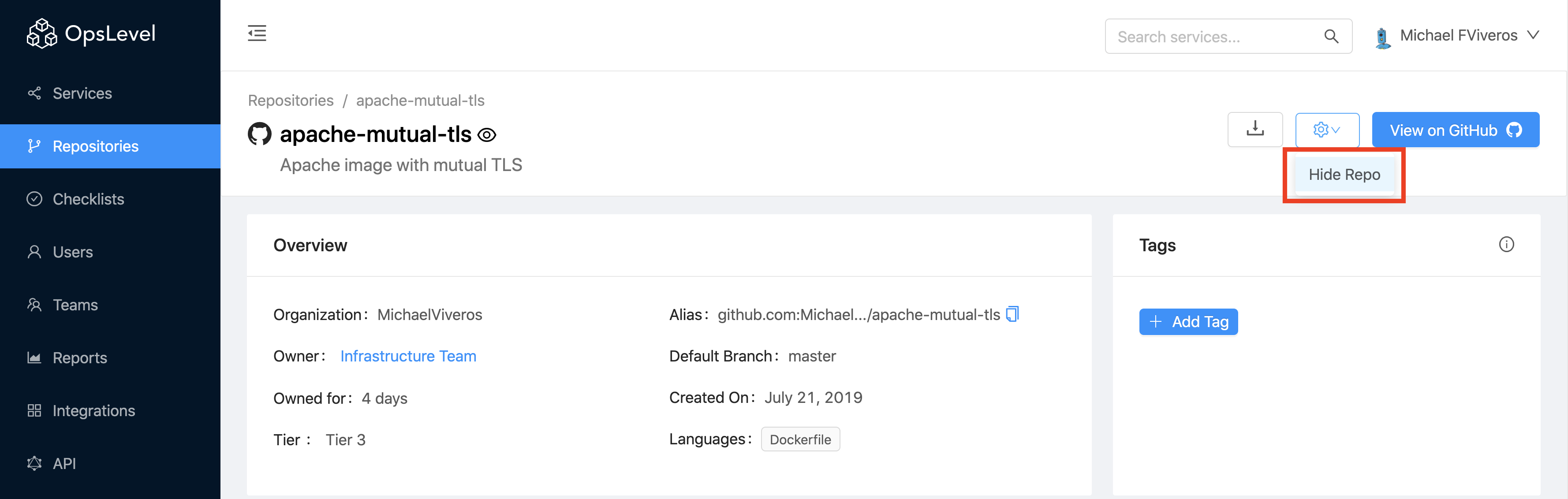 Repository Visibility Hide